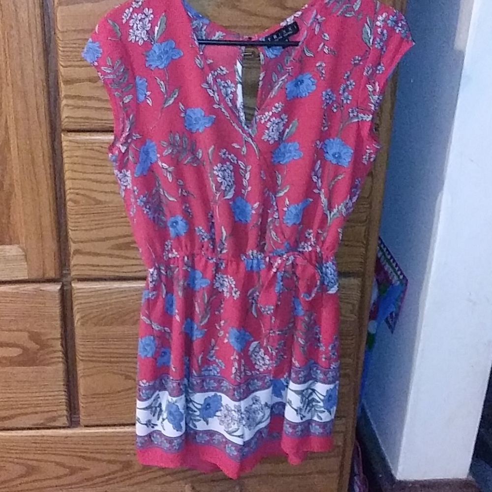 Floral printed romper